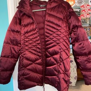 Maroon winter North Face Coat